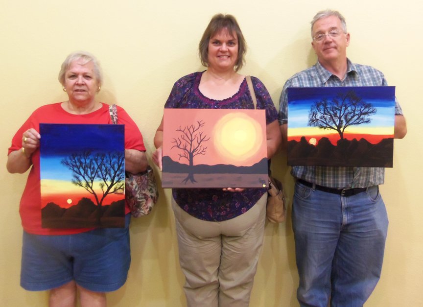 Paint Along For Fun for Sedona vacationers