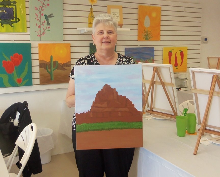 Afternoon fun at Paint Along in Sedona