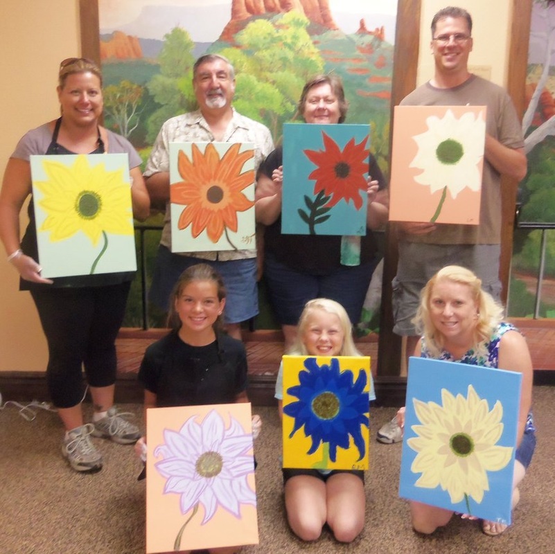 painting for fun on Sedona vacation