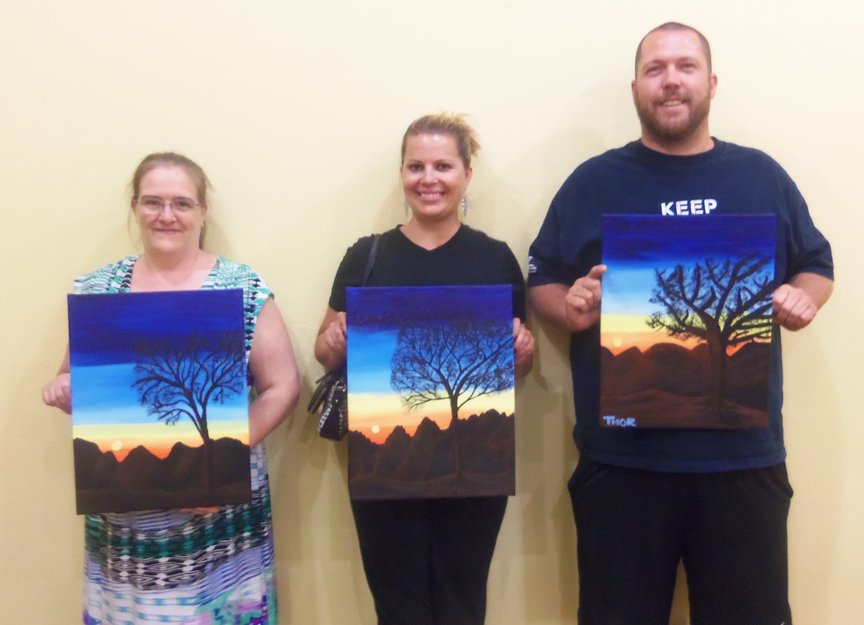 Paint Along For Fun in Sedona while vacationing