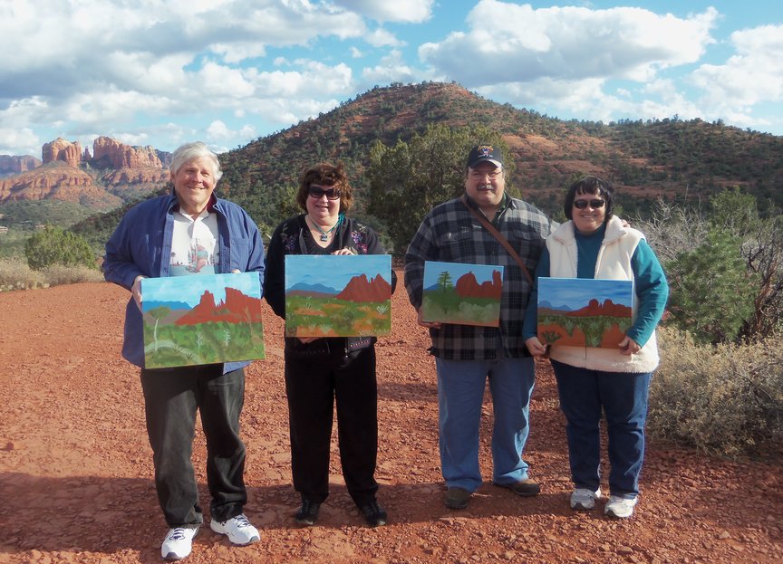 Paint Along of magnificent Sedona view