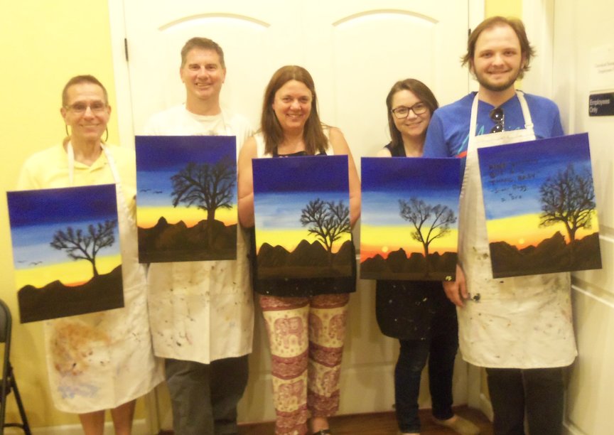 Paint Along For Fun at a resort in Sedona
