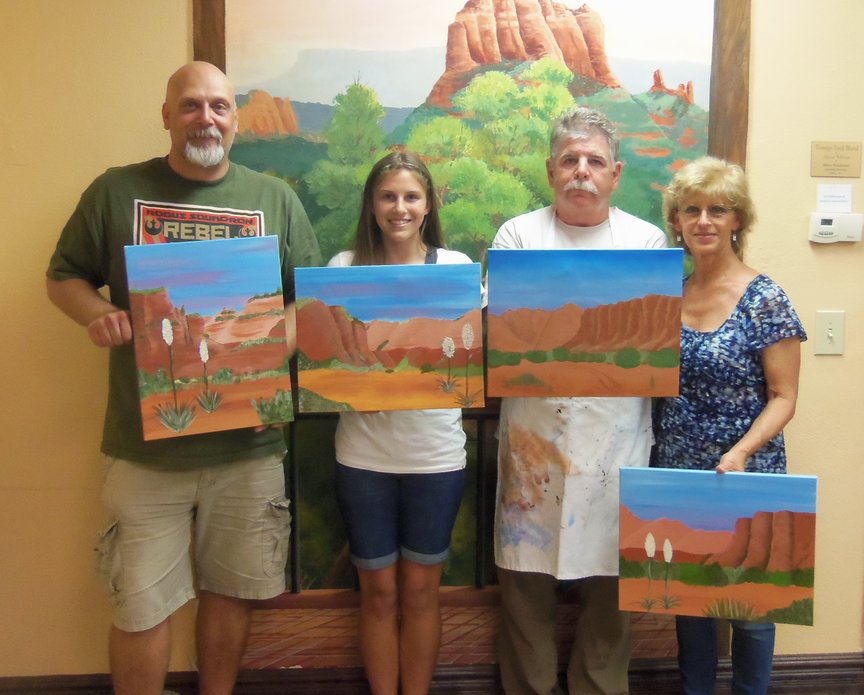 Painting Party in Sedona