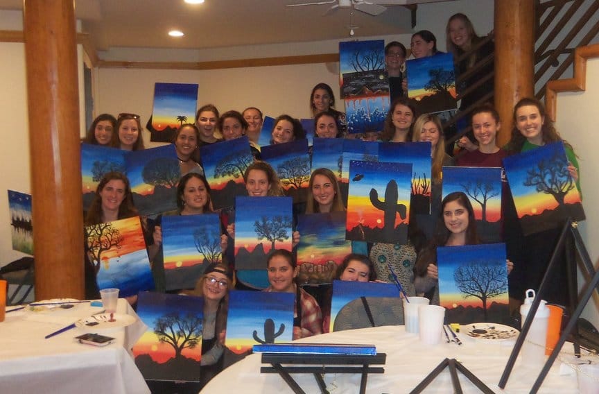 Heritage Retreat Group at Paint Along For Fun