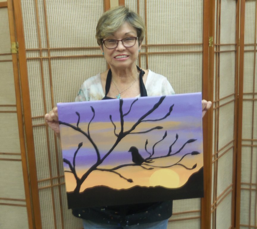 Social Painting in Sedona while on vacation