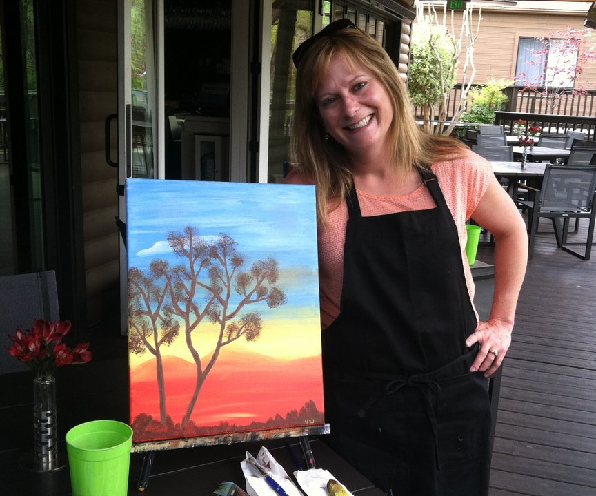 Paint Along For Fun in Sedona at L'Auberge