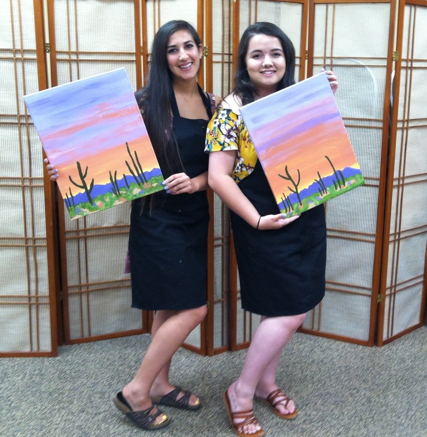 Girlfriends Night Out with Paint Along Fir Fun in Sedona