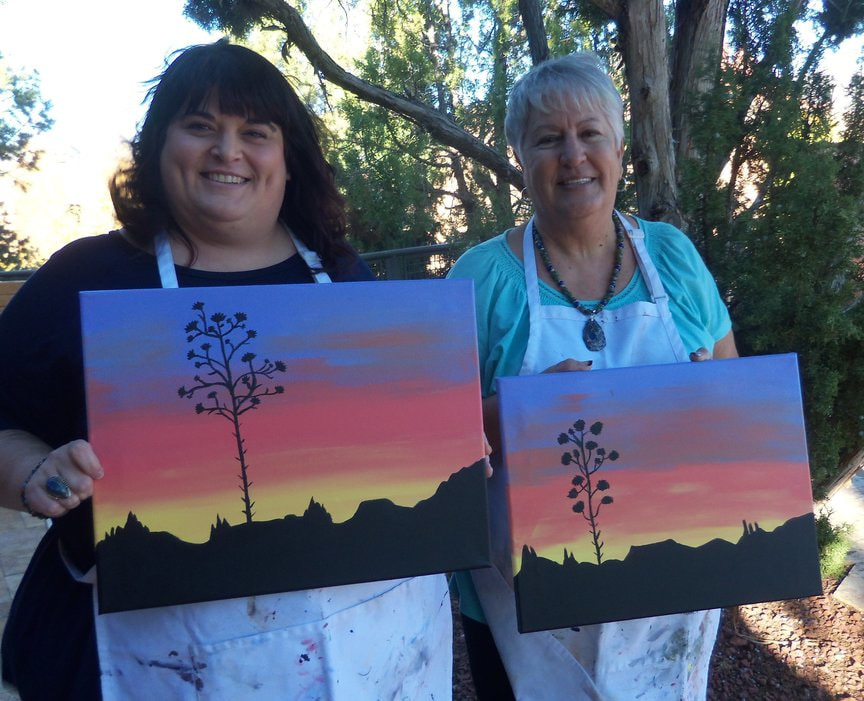 Monday Afternoon Paint-Along at the Hyatt in Sedona