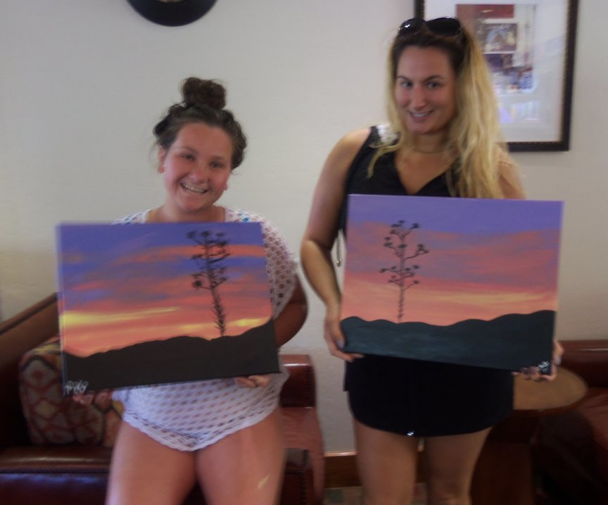 Monday afternoon Paint Along For Fun in Sedona