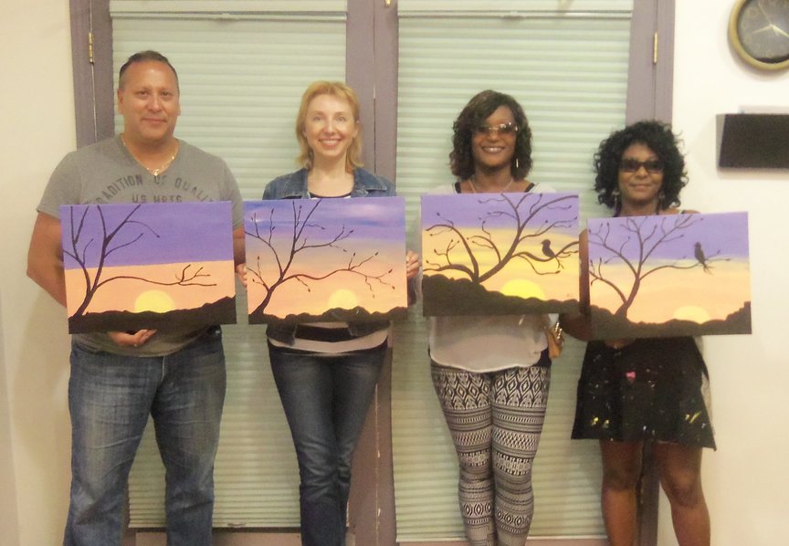 Social Painting in Sedona with Paint Along For Fun