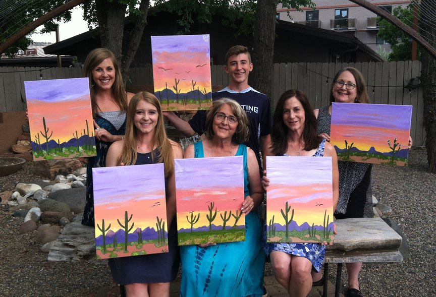 Celebrating Family Style with Paint Along For Fun in Sedona