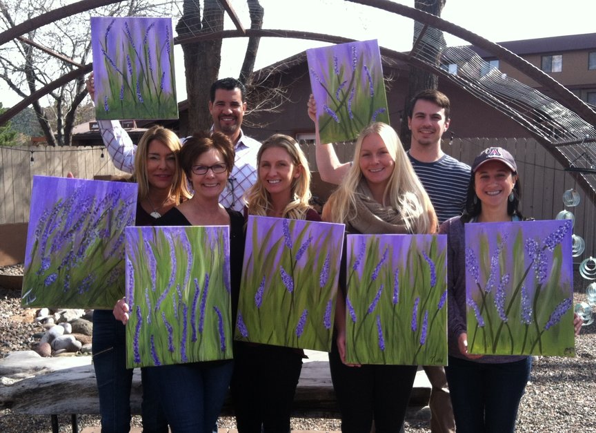 Monthly social Painting in Sedona with Paint Along For Fun