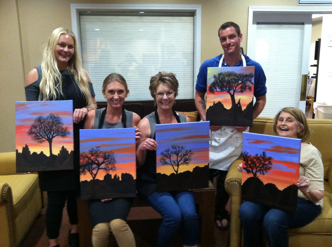 Painting a Brilliant Sunset Sky in Sedona