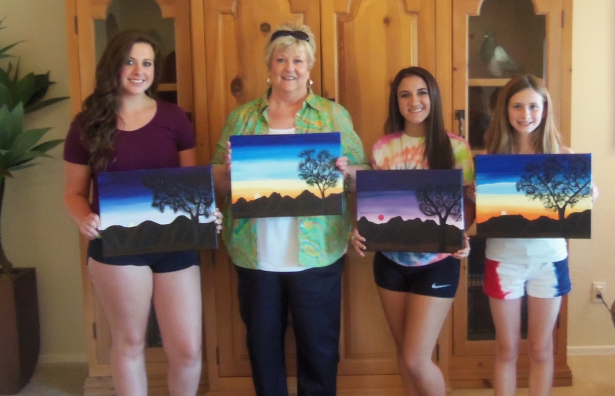 Painting with Family in Cottonwood, Arizona