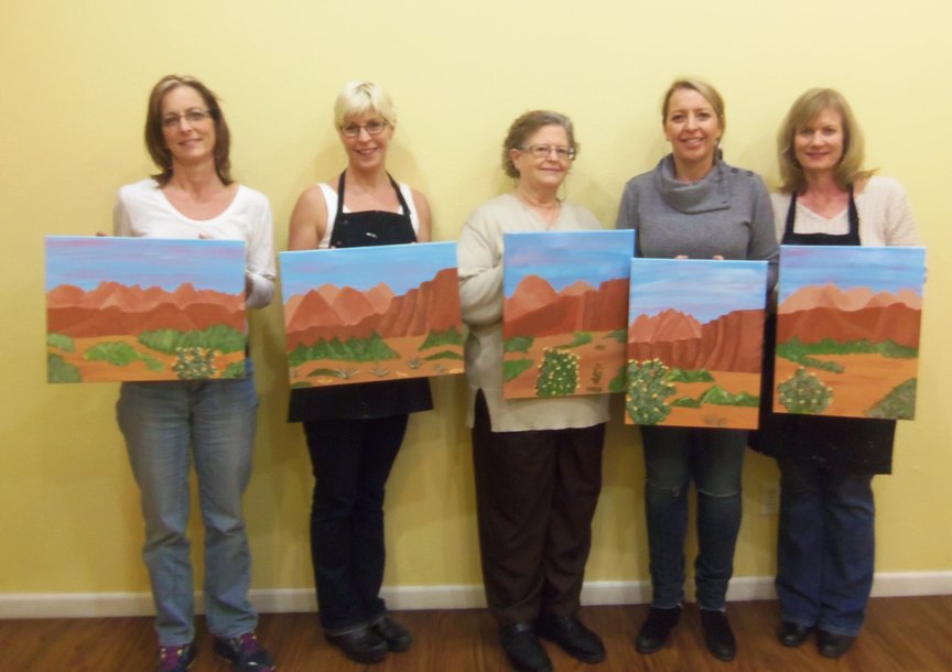 Girls' Night Out Sociall Painting in Sedona