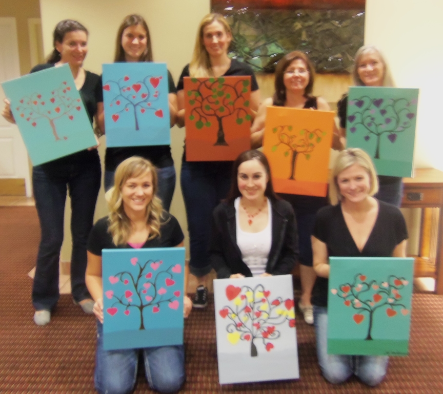 Girl's Painting Party in Sedona