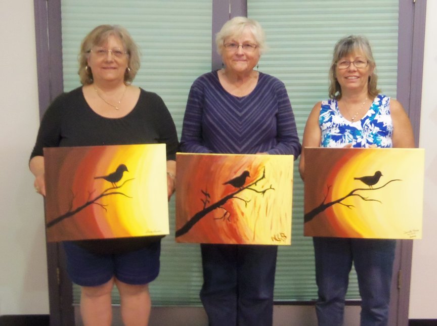 Enjoying a new experience of social painting in Sedona