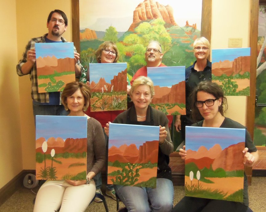 Paint Along For Fun in Sedona