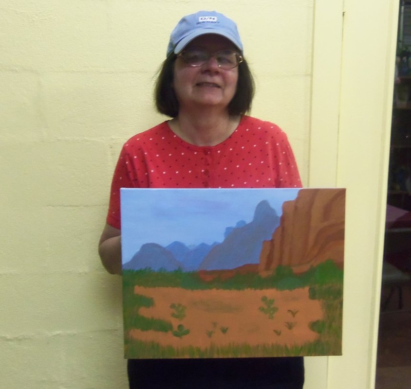 painting a Sedona landscape