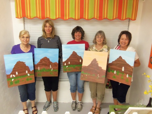 Sedona paint along for girl's night out