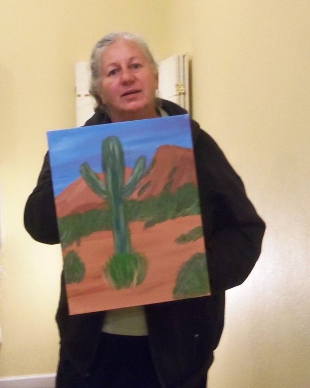 Painting  for Fun on Vacation in Sedona 