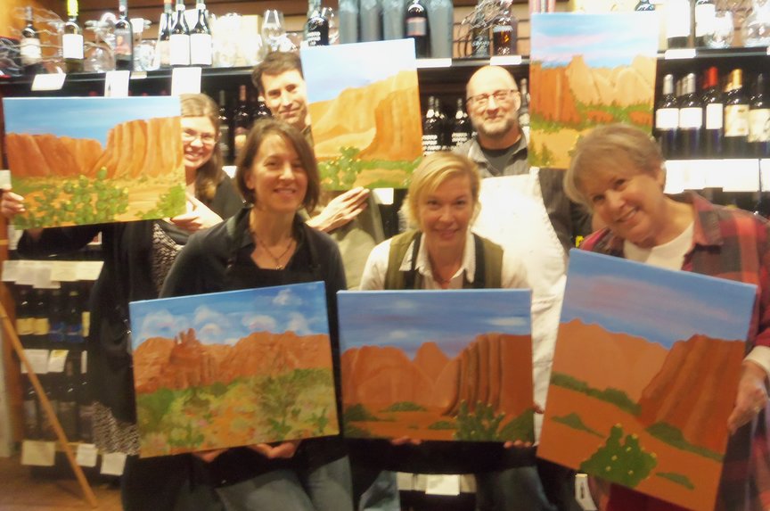 Family Get-together Paint Along in Sedona