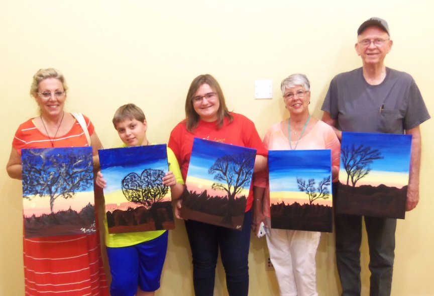 Painting group in Sedona