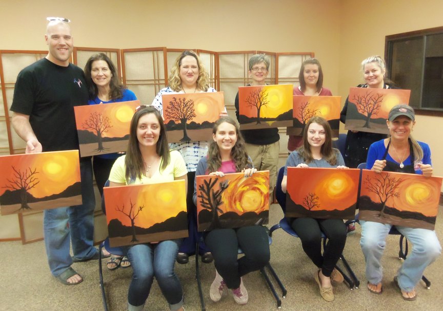 Paint Along For Fun social painting in Sedona