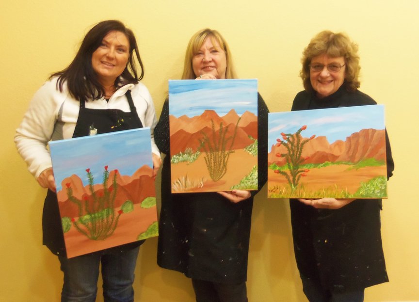 Great results for first-time painters in Sedona