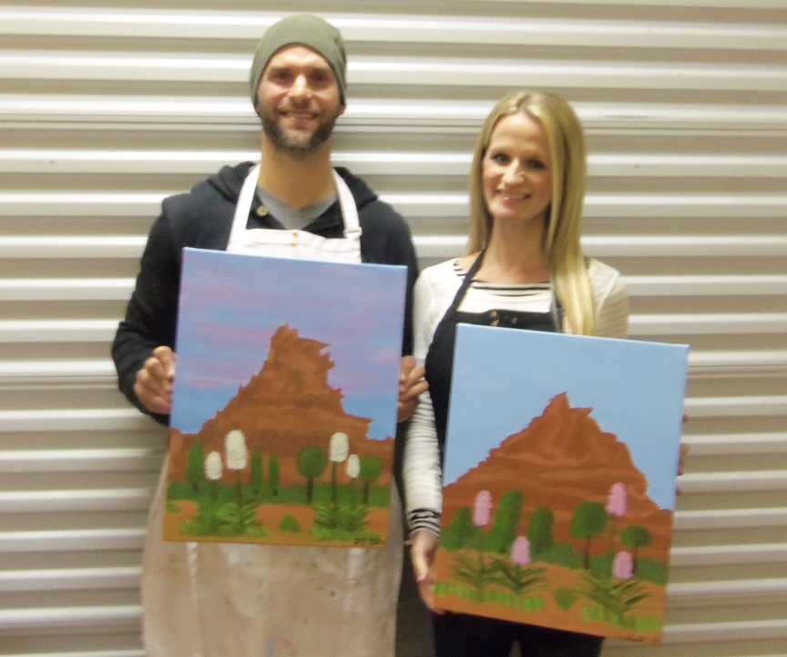 Painting in Sedona for entertainment