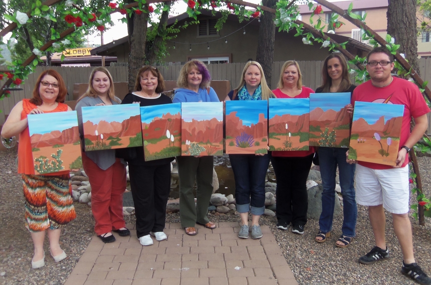 Afternoon of Social Painting in Sedona