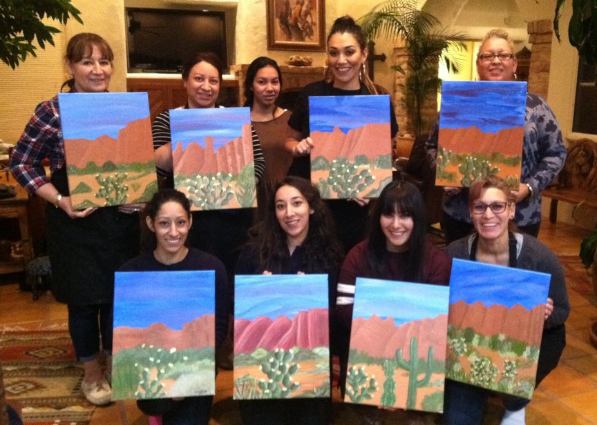 Private Party for Social Painting in Sedona