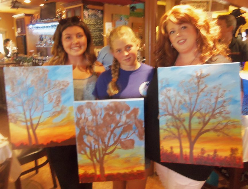 Family Fun Paint-along on Saturday afternoon in Sedona