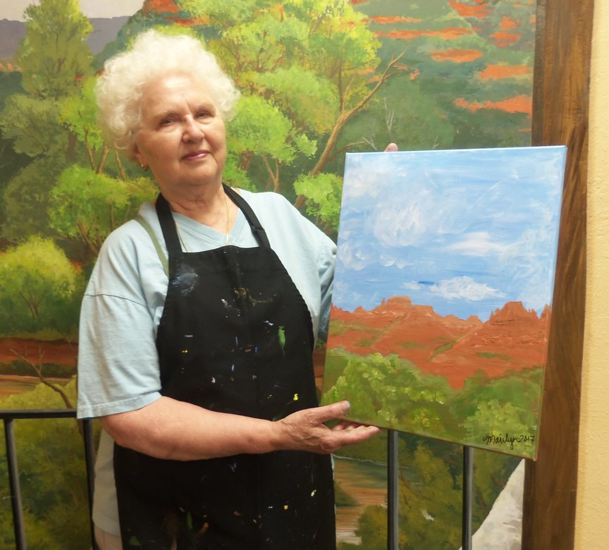 Painting a Sedona Landscape at Paint Along For Fun