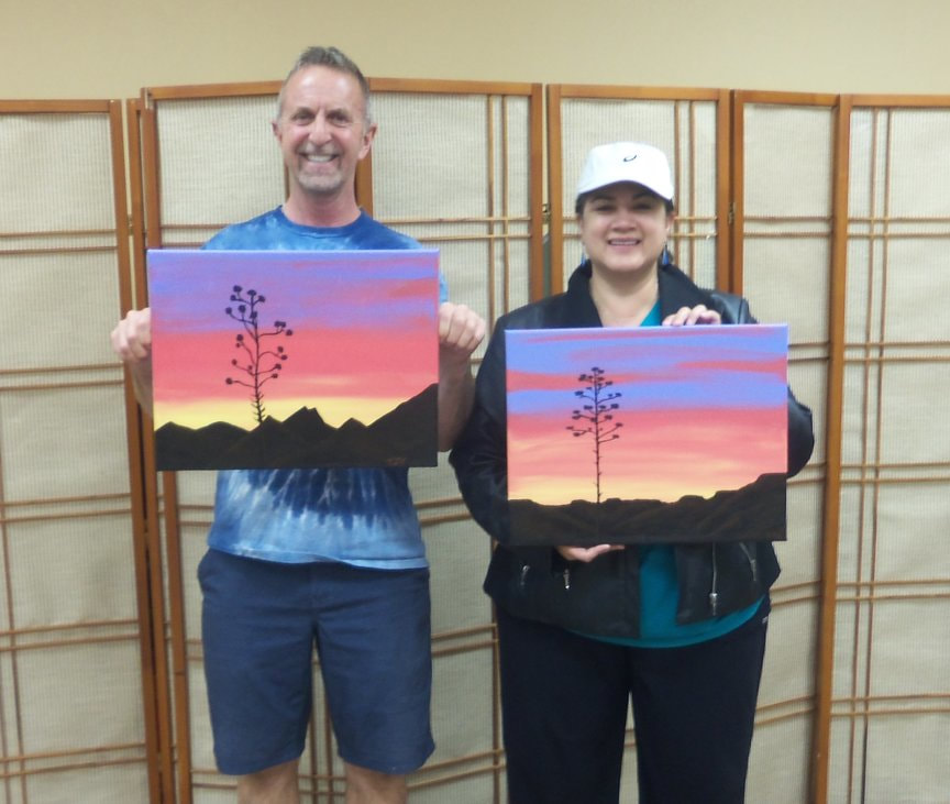 Paint Along For Fun is art for entertainment in Sedona