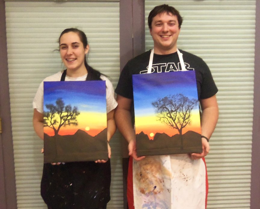 First-time Painters Success with Paint Along For Fun in Sedona