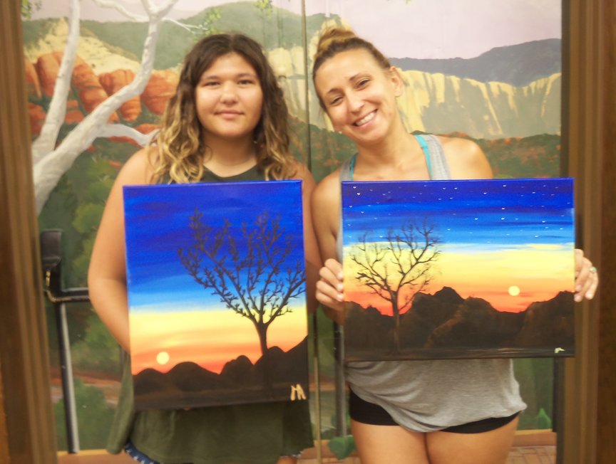 Painting on Vacation at Los Abrigados Resort in Sedona with Paint Along For Fun