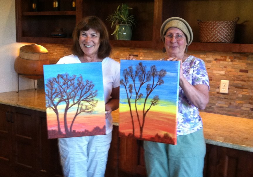 Step by Step Painting Class in Sedona