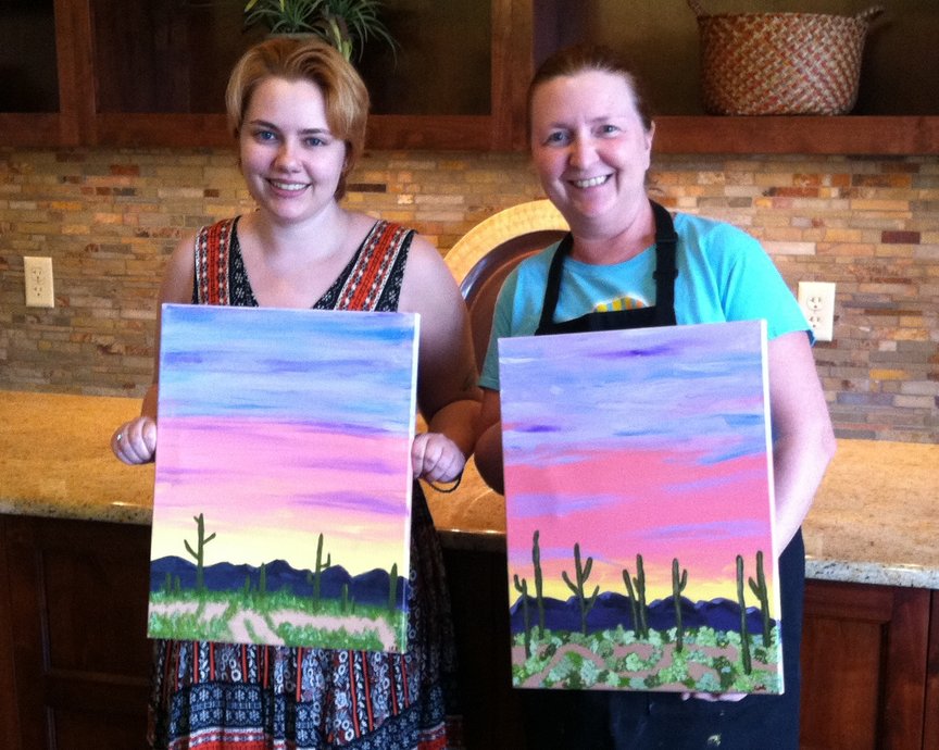 Sedona Vacation Fun with Paint Along For Fun