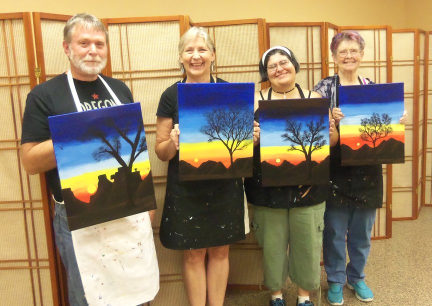 Paint for Fun in Sedona with lots of laughs and creativity.