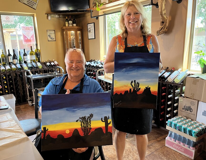 Social Painting on vacation in Sedona