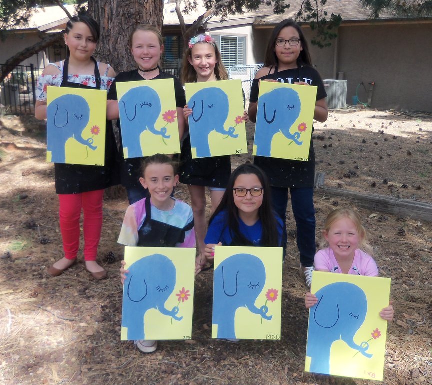 Birthday Girl and Her Friends Painting in Sedona