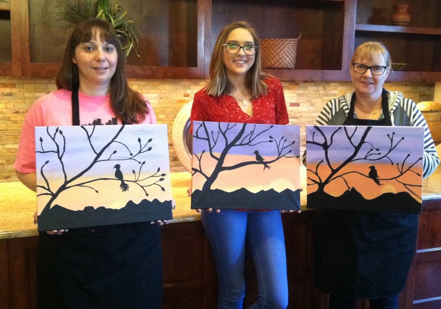 Paint Along for Fun afternoon class at Hyatt Pinon Pointe in Sedona