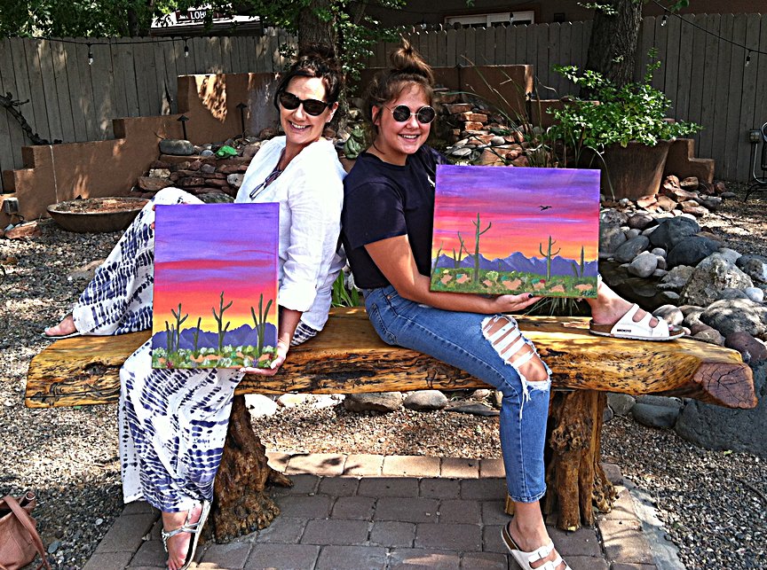 Girls' Night Out at Paint Along For Fun in Sedona