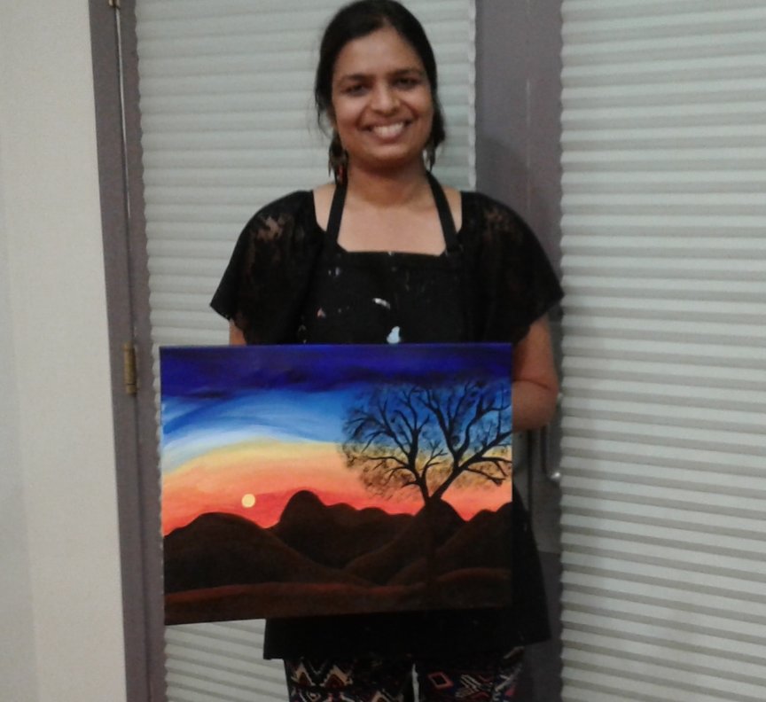 Painting in Sedona for relaxation and fun 